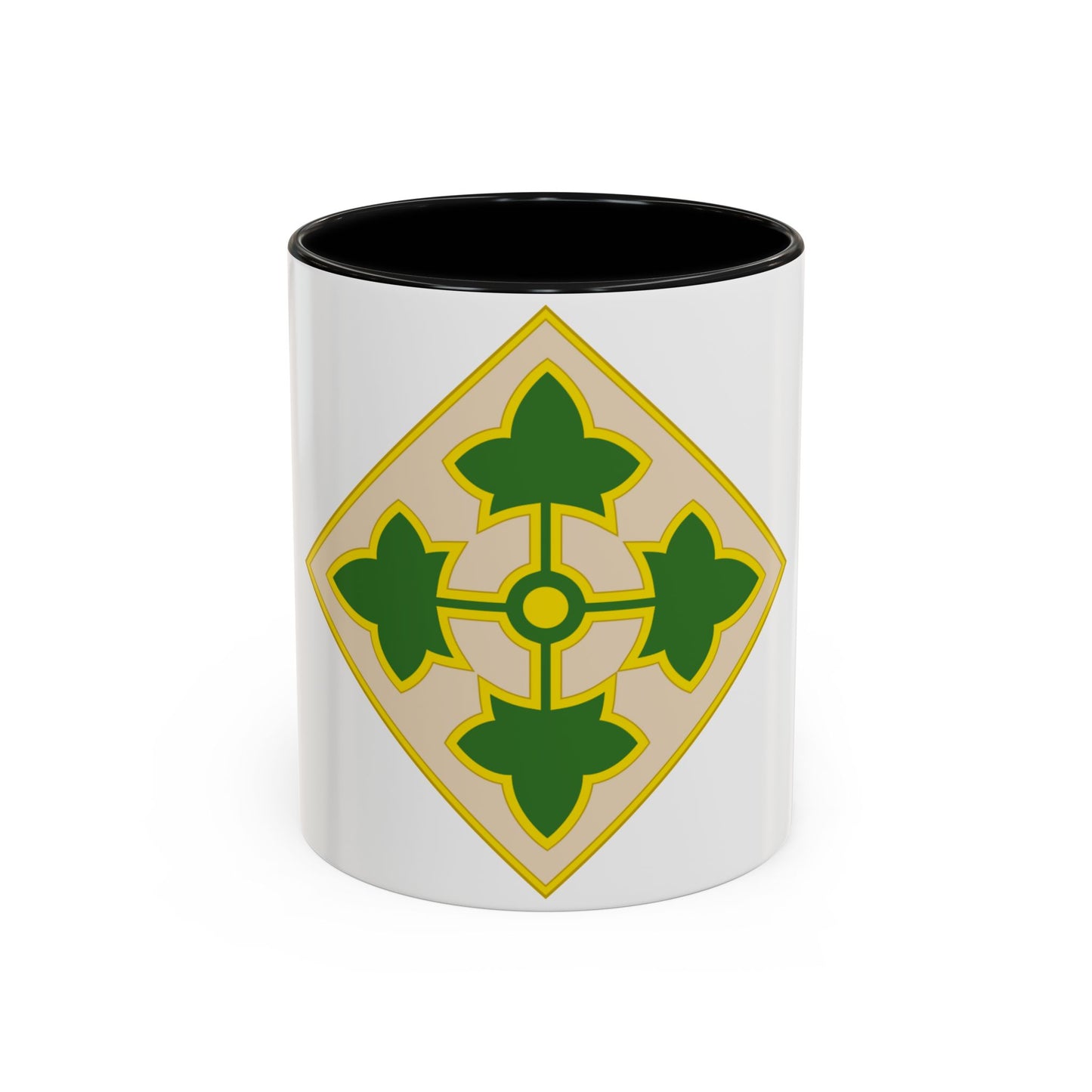 4th Infantry Division CSIB2 (U.S. Army) Accent Coffee Mug