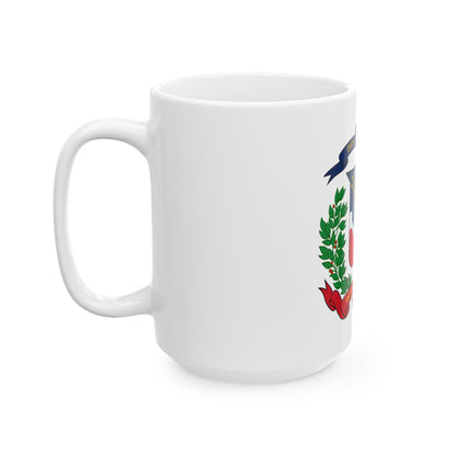 Coat of arms of the Dominican Republic - White Coffee Mug