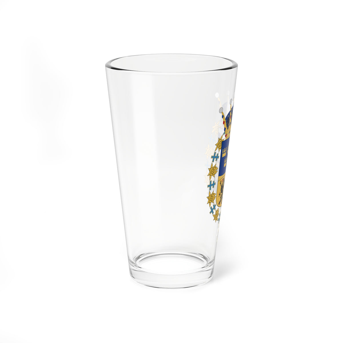 Prins Alexander vapen med Serafimerorden (Sweden) (Coat of Arms) Pint Glass 16oz