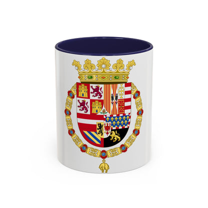 Coat of Arms of Philip II of Spain (1558-1580) - Accent Coffee Mug
