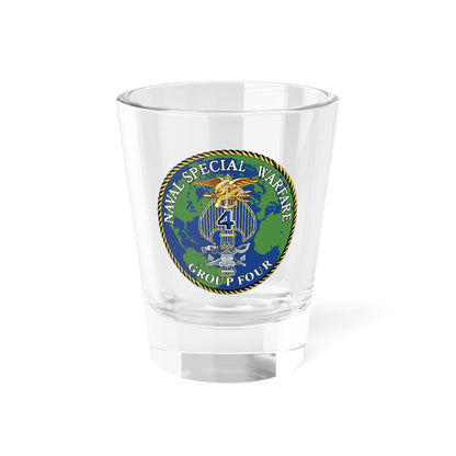 Verre à liqueur du groupe de guerre spéciale navale 4 (US Navy) 1,5 oz