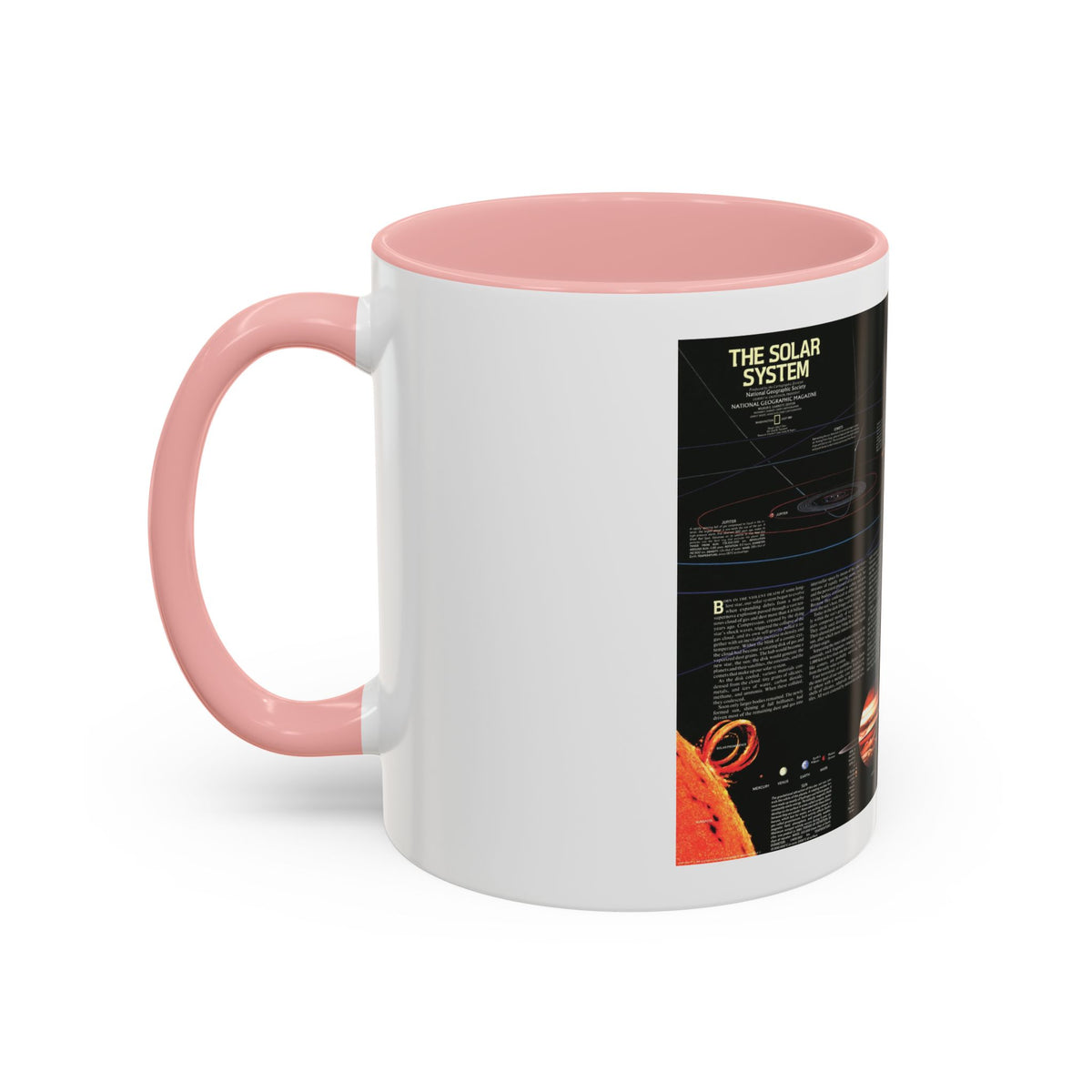 Space - The Solar System (1981) (Map) Accent Coffee Mug