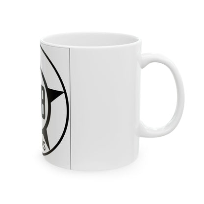 Old Texas 33B (Texas) (Road Sign) White Coffee Mug