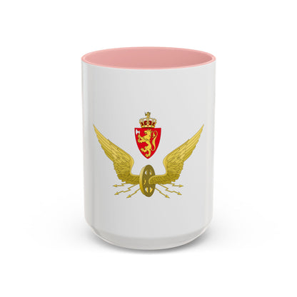 Emblem of the Norwegian State Railways - Accent Coffee Mug