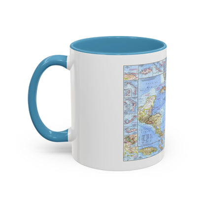 West Indies & Central America (1970) (Map) Accent Coffee Mug