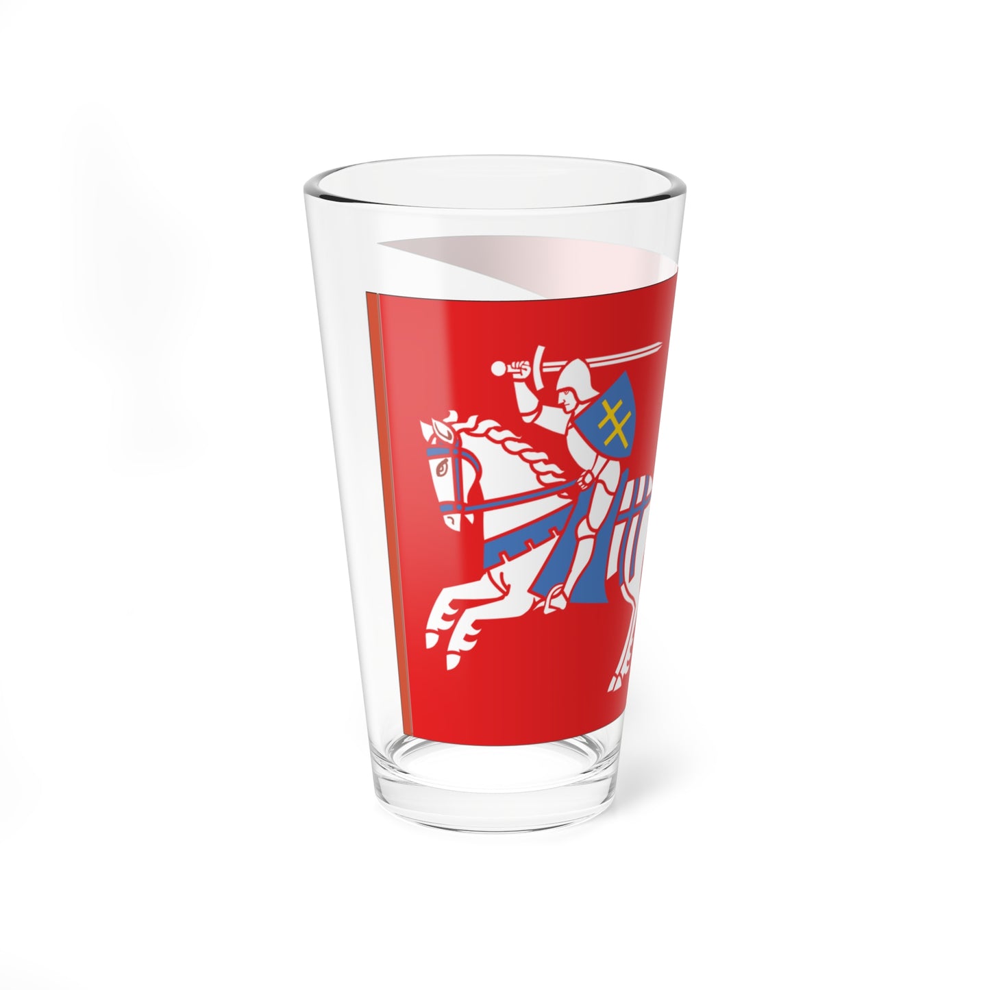 Flag of the Grand Duchy of Lithuania 1403-1410 (Belarus) (Coat of Arms) Pint Glass 16oz