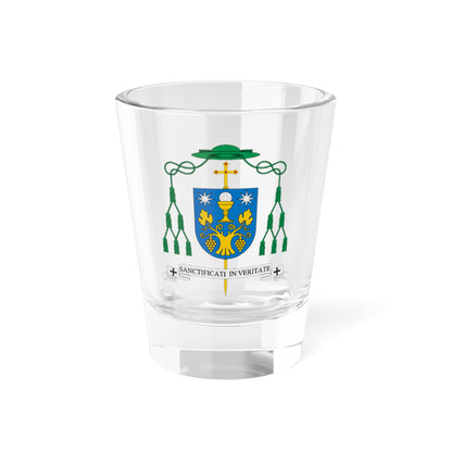 Escudo del obispo Alfonso Carrasco (Spain) (Coat of Arms) Shot Glass 1.5oz