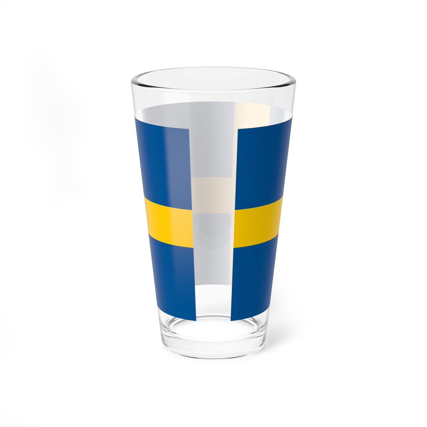 Flag of Sweden 1-2 (Sweden) Pint Glass 16oz