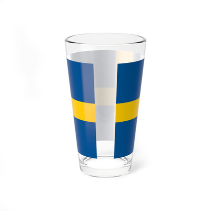 Flag of Sweden 1-2 (Sweden) Pint Glass 16oz
