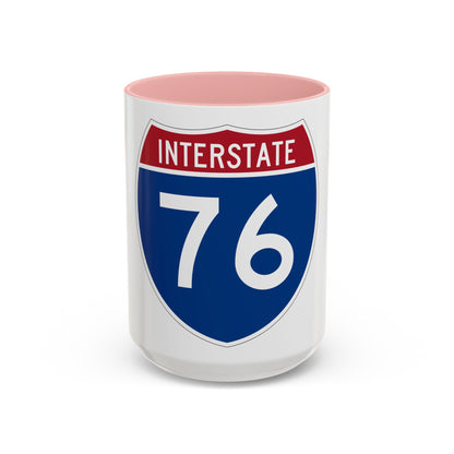 Interstate 76 Colorado Nebraska (U.S. Highways) Accent Coffee Mug