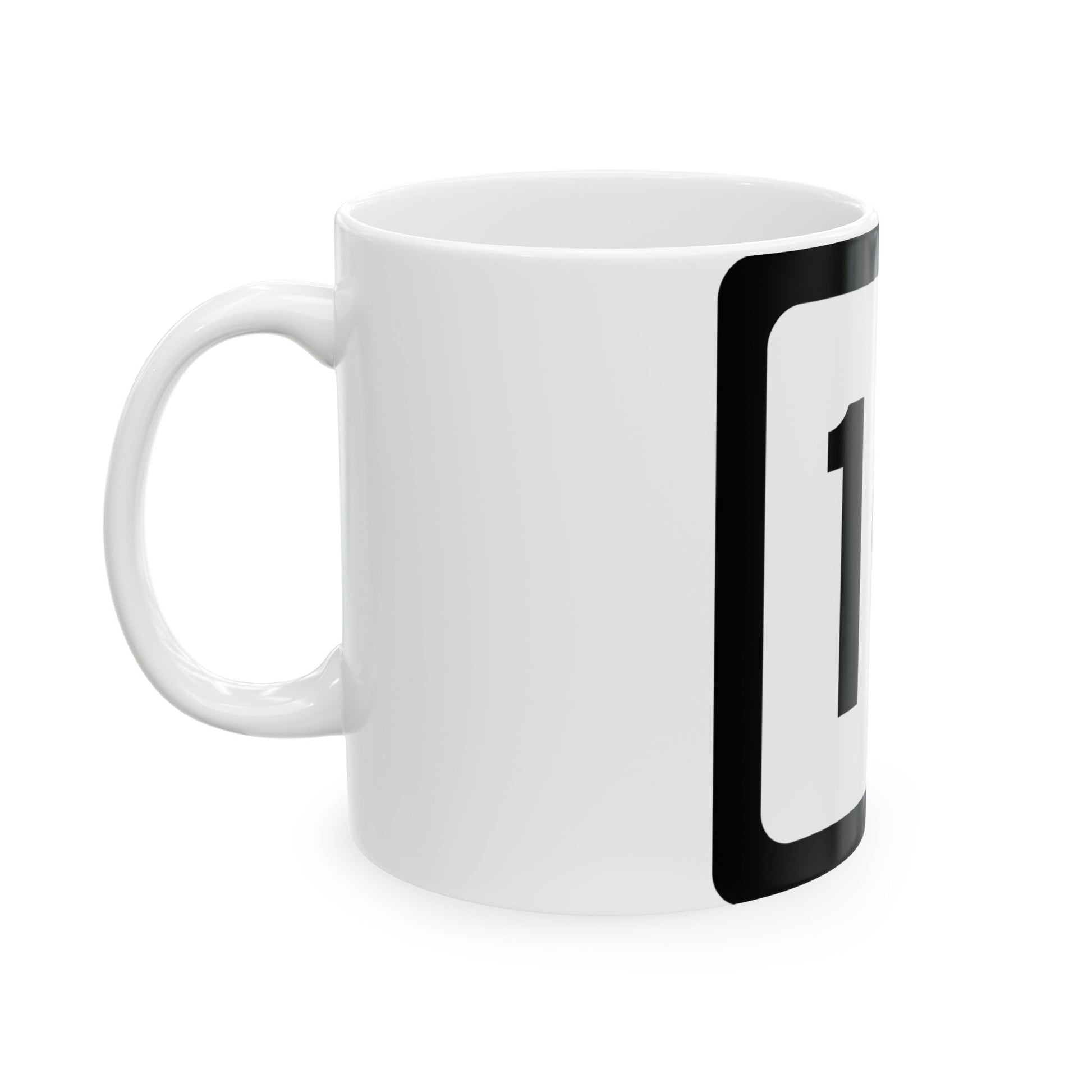 WV-10 (Virginia) (Road Sign) White Coffee Mug-Go Mug Yourself