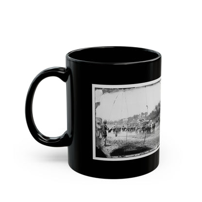 Rappahannock River, Va. Fugitive African Americans Fording The Rappahannock (U.S. Civil War) Black Coffee Mug