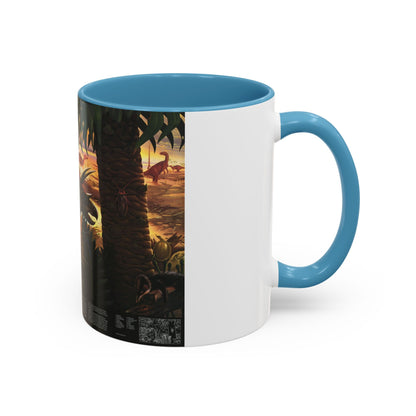 North America - Dawn on the Delta- 74mya (1993) (Map) Accent Coffee Mug