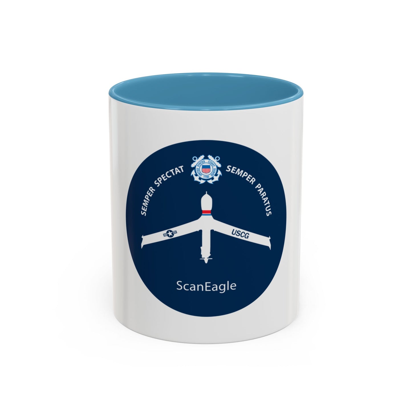 USCG Scan Eagle (U.S. Coast Guard) Accent Coffee Mug