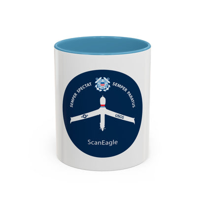 USCG Scan Eagle (U.S. Coast Guard) Accent Coffee Mug