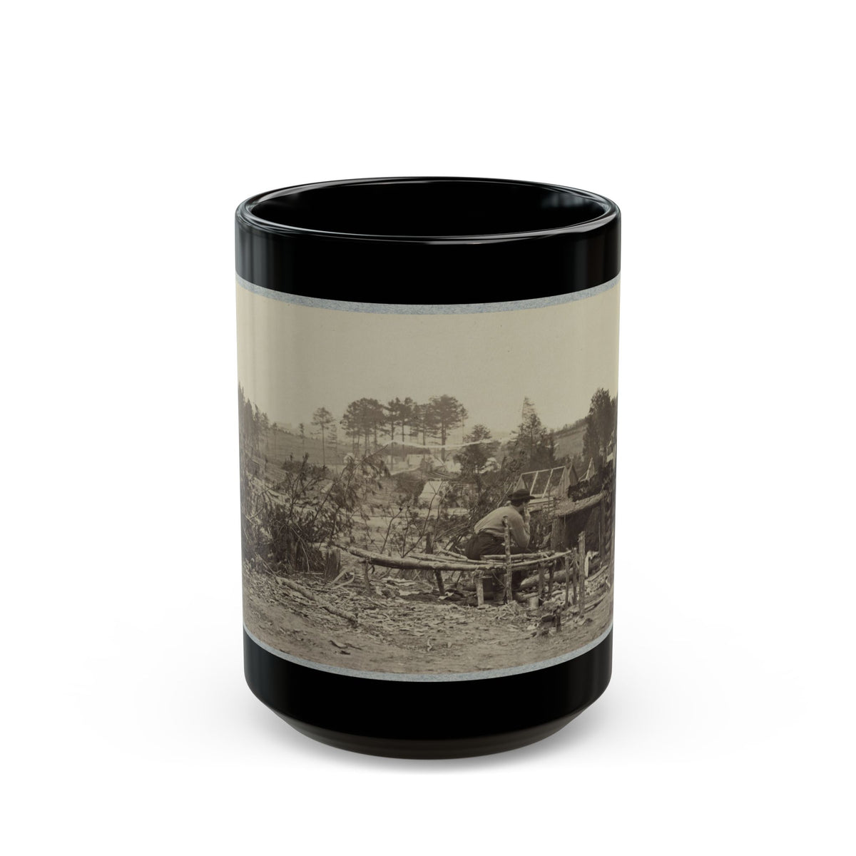 Abandoned Camp Of 9th Army Corps Near Falmouth, Va., February, 1863 (U.S. Civil War) Black Coffee Mug