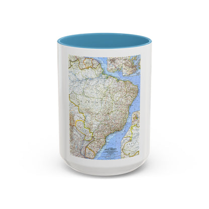 South America - Eastern (1962) (Map) Accent Coffee Mug