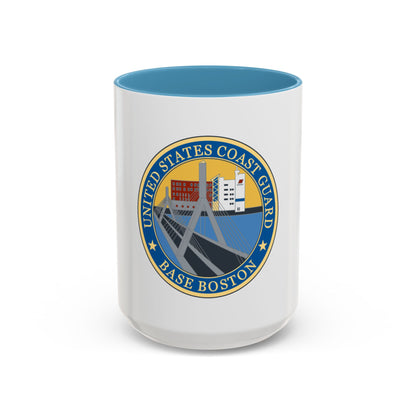 USCG Base Boston (U.S. Coast Guard) Accent Coffee Mug