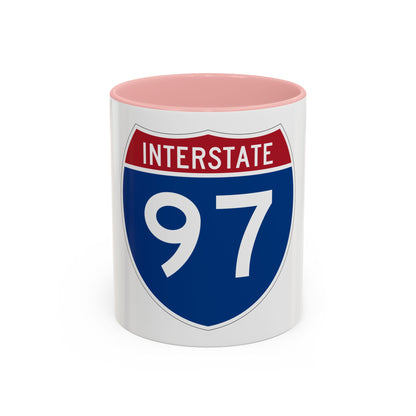 Interstate 97 (U.S. Highways) Accent Coffee Mug