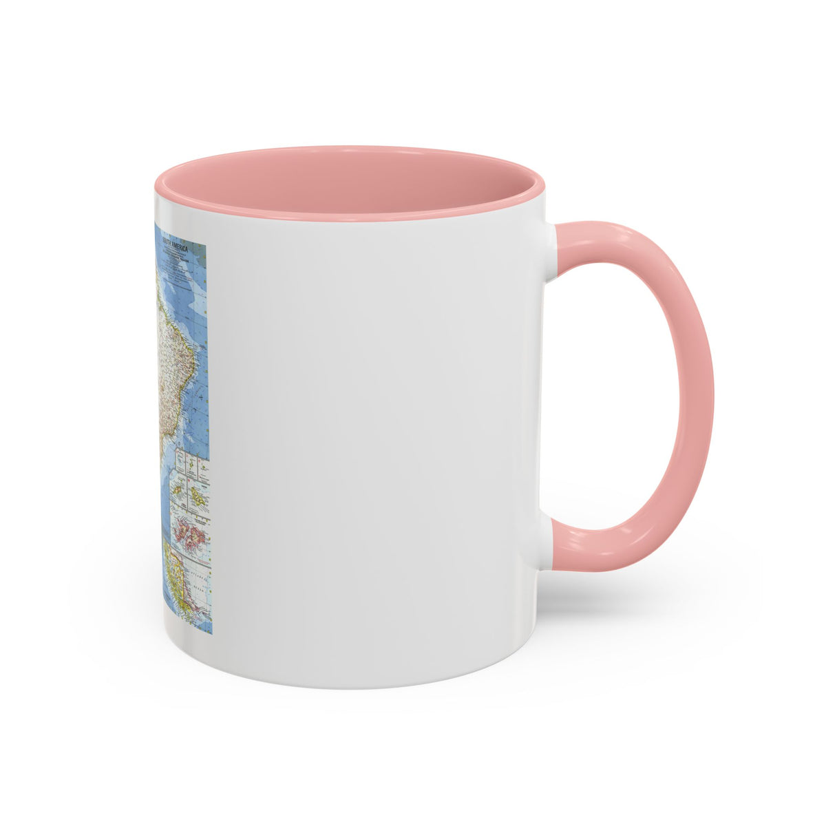 South America (1960) (Map) Accent Coffee Mug