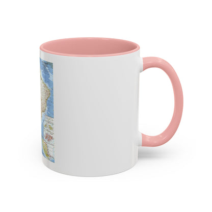 South America (1960) (Map) Accent Coffee Mug