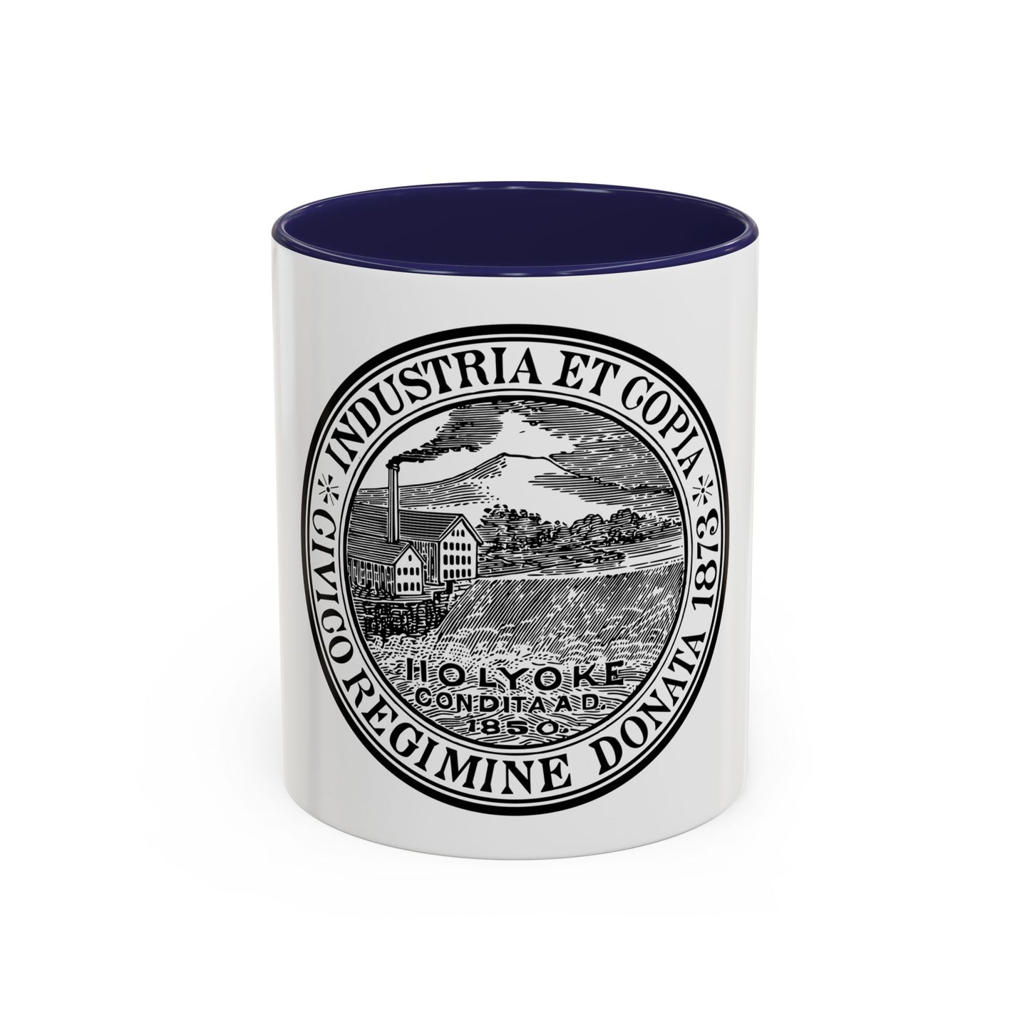 Seal of Holyoke Massachusetts - Accent Coffee Mug