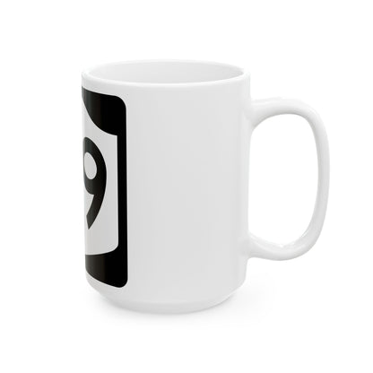 NY-69 (New York) (Road Sign) White Coffee Mug