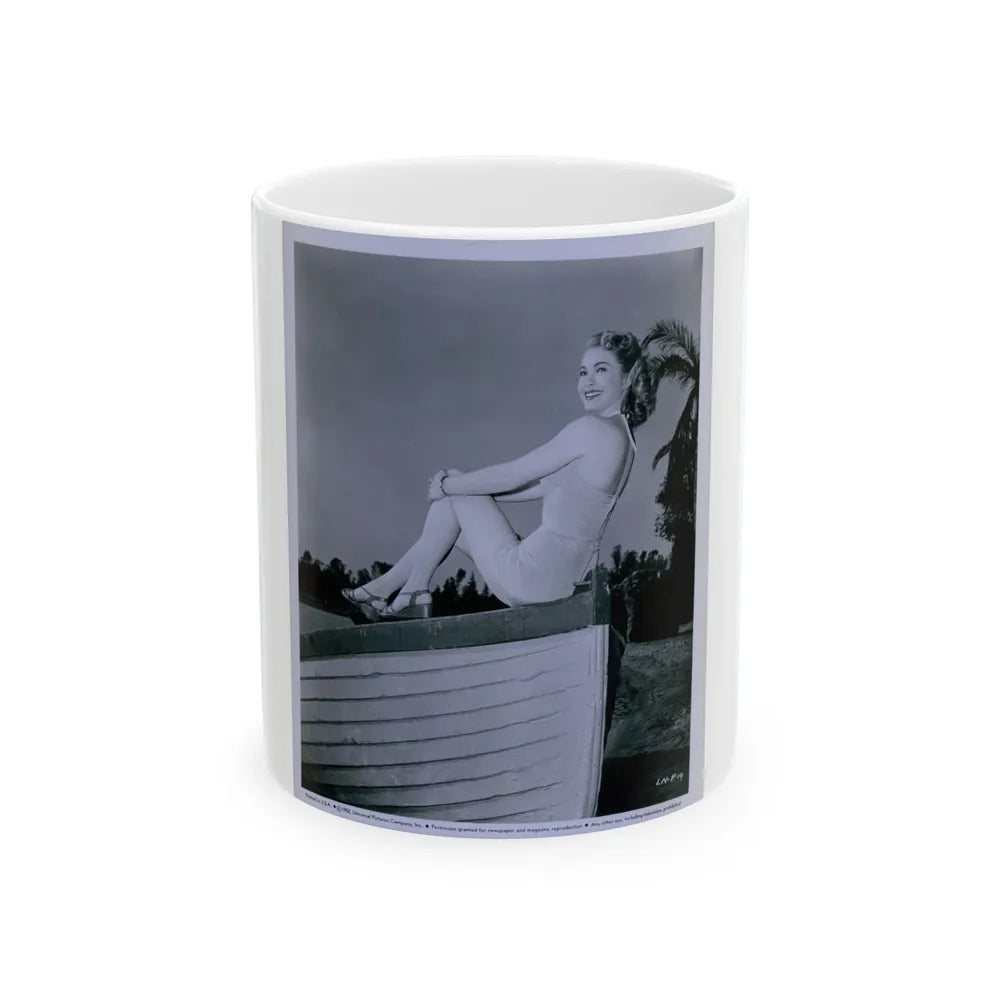 Lori Nelson #45 1 (Vintage Female Icon) White Coffee Mug-11oz-Go Mug Yourself