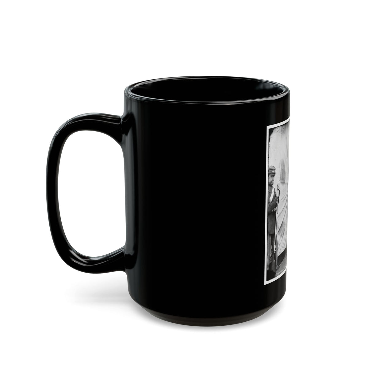 Washington Navy Yard, D.C. Lewis Payne, The Conspirator Who Attacked Secretary Seward, Standing In Overcoat And Hat (U.S. Civil War) Black Coffee Mug