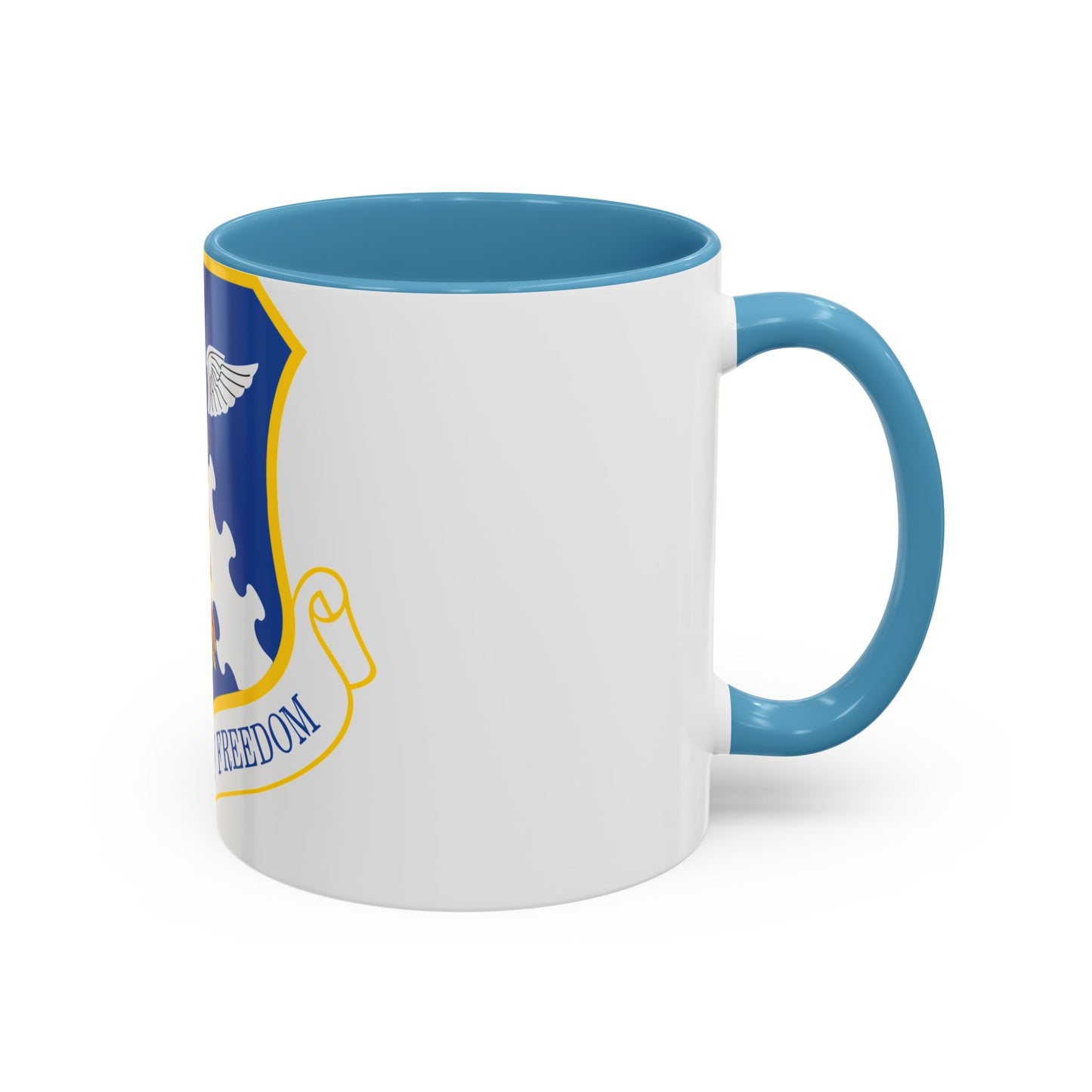 182d Airlift Wing insignia AFD 080128 056 (U.S. Air Force) Accent Coffee Mug