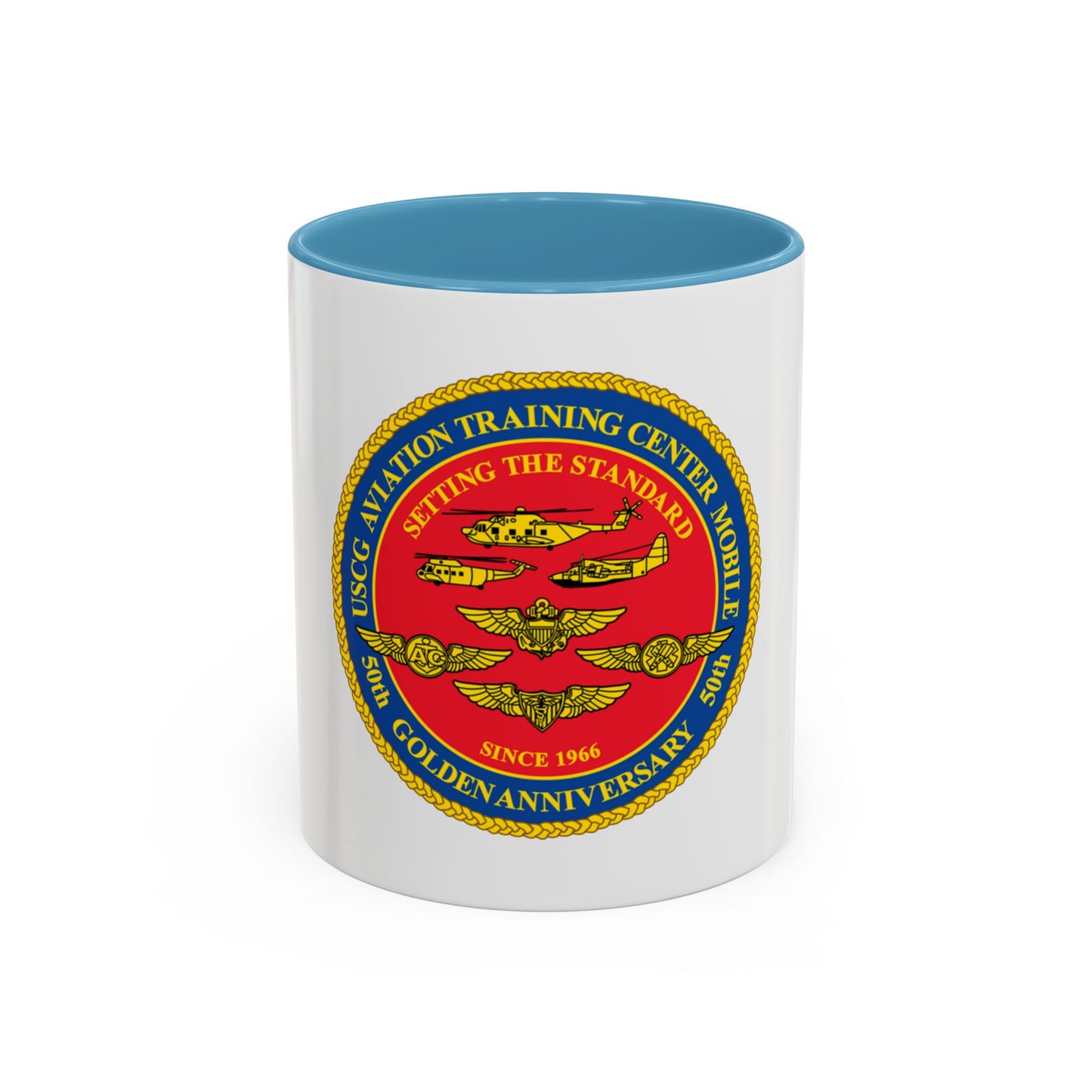 USCG Aviation Training Center Mobile (U.S. Coast Guard) Accent Coffee Mug