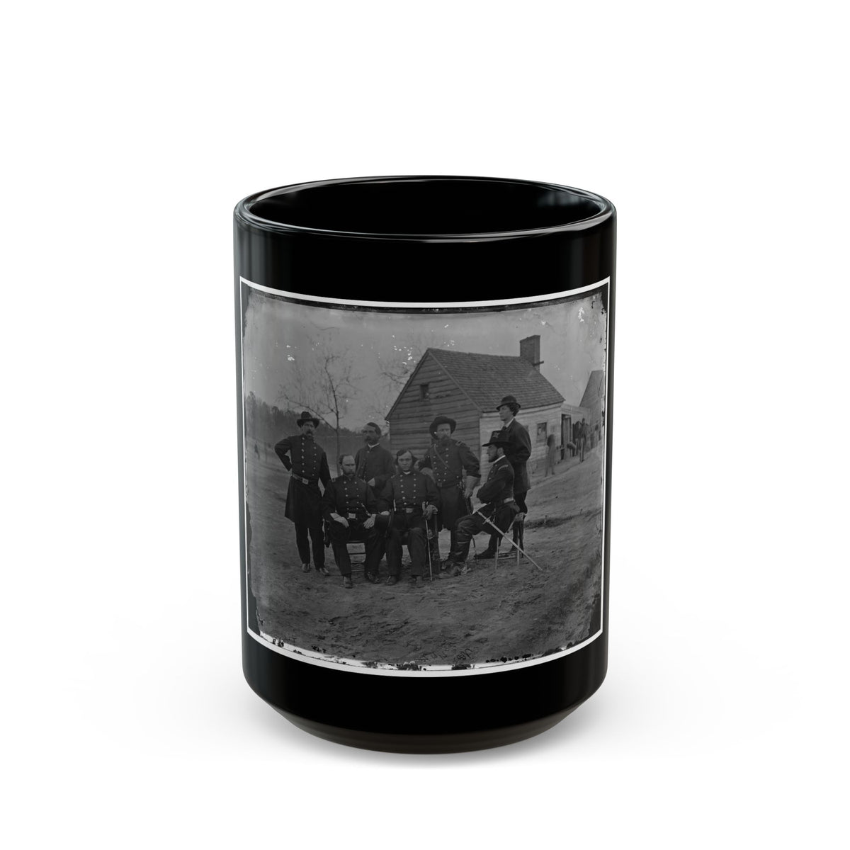 Fort Harrison, Va. Group Of Surgeons Of The Army Of The James (U.S. Civil War) Black Coffee Mug