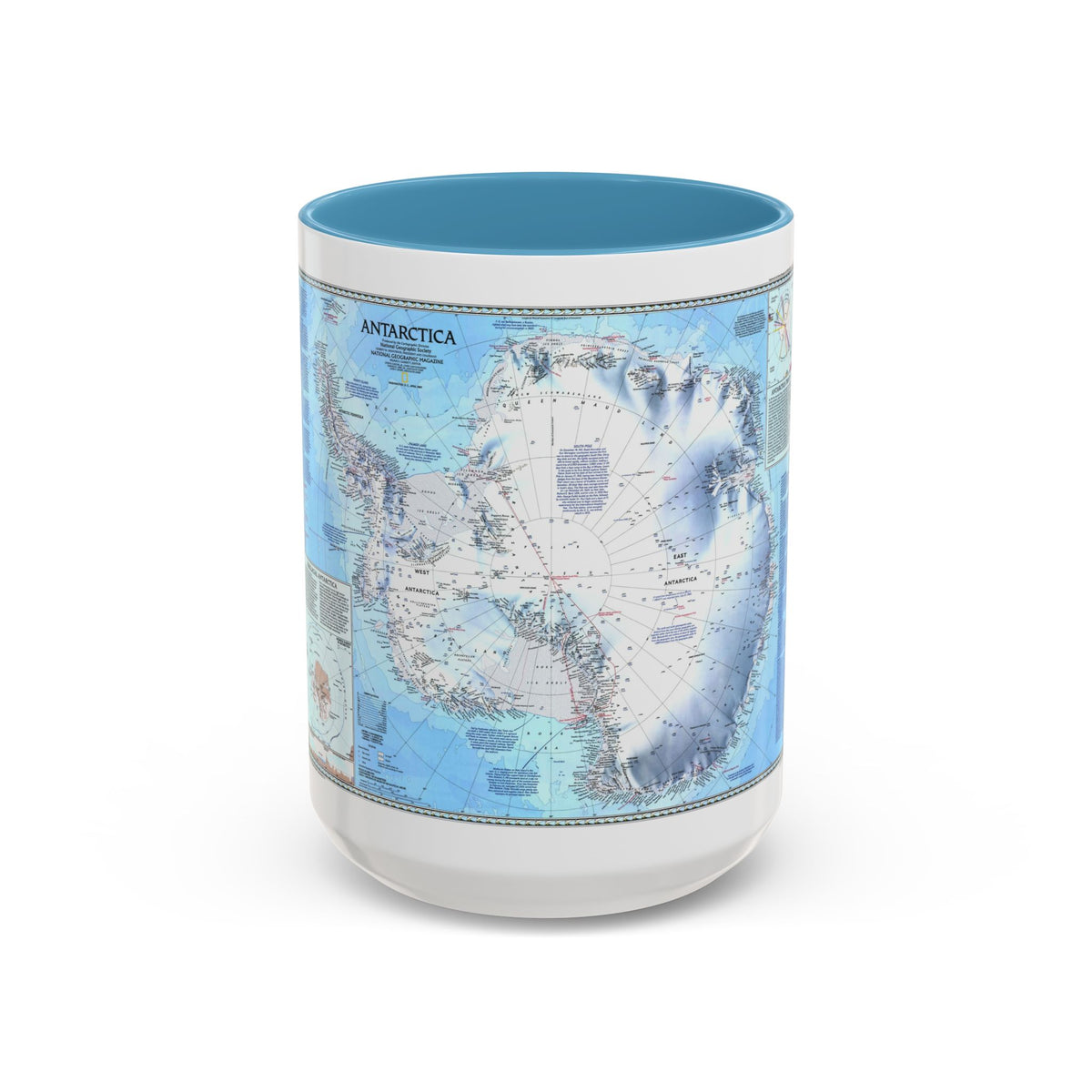 Antarctica (1987) (Map) Accent Coffee Mug