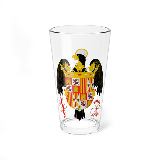 Escudo de armas de los reyes Católicos (Spain) (Coat of Arms) Pint Glass 16oz