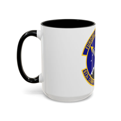 673d Comptroller Squadron (U.S. Air Force) Accent Coffee Mug