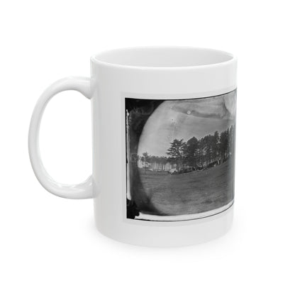 Brandy Station, Virginia. Quarters Of Capt. Clinton, C.S. Of Provost Marshals Department. Headquarters, Army Of The Potomac (U.S. Civil War) White Coffee Mug