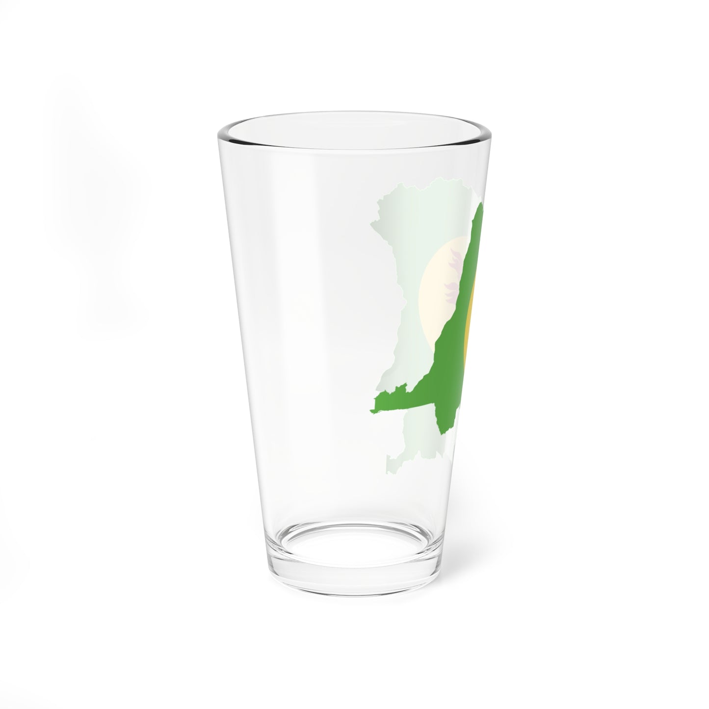 Flag map of Zaire 1971-1997 (Congo) Pint Glass 16oz