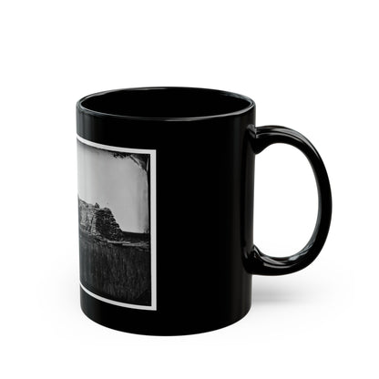 Morris Island (Vicinity), South Carolina. The  Marsh Battery  Or  Swamp Angel  After The Explosion, August 22, 1863 001 (U.S. Civil War) Black Coffee Mug