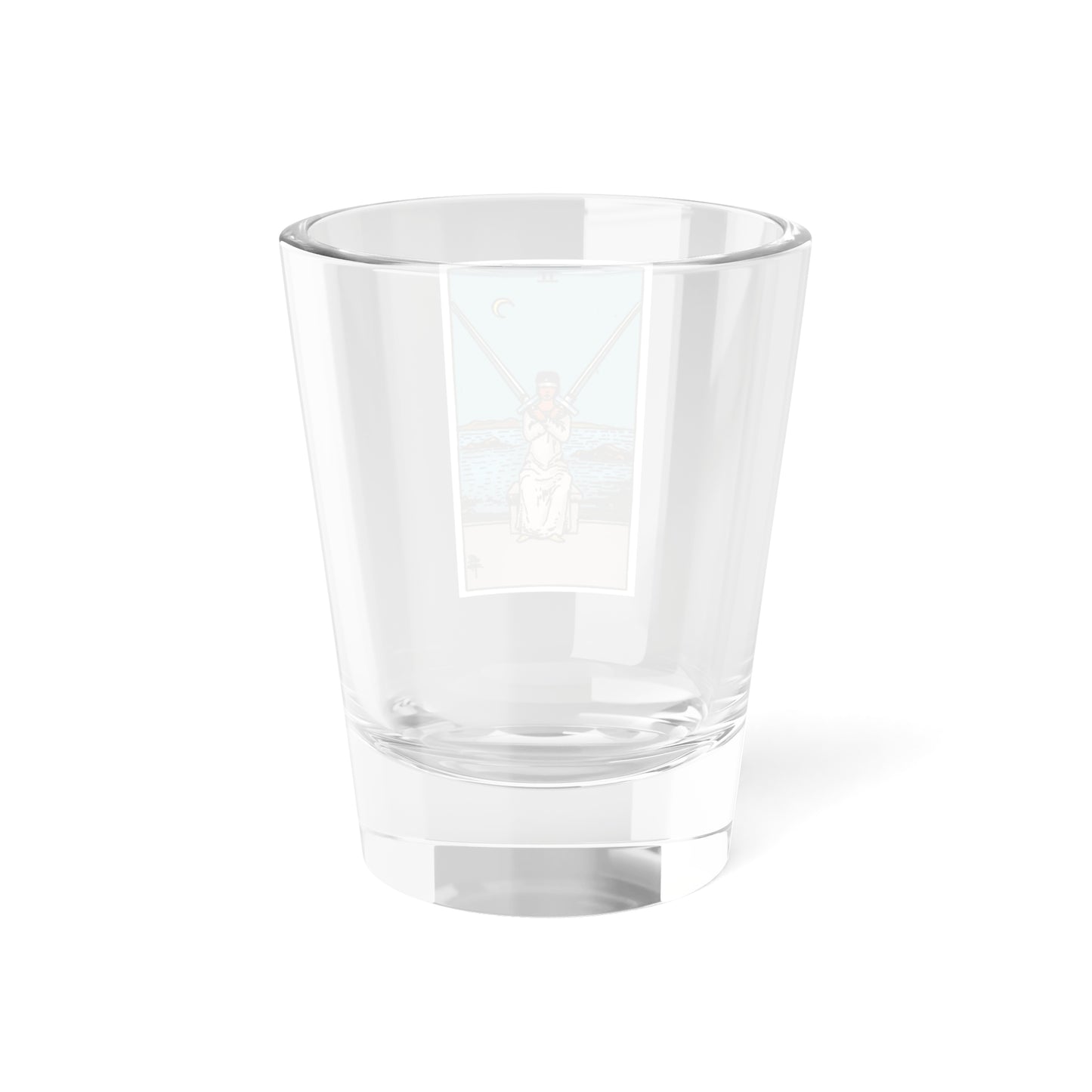 The 2 of Swords (Tarot Card) Shot Glass 1.5oz-Go Mug Yourself