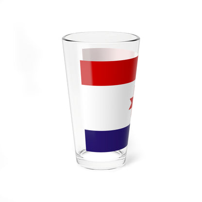 Flag of Mordovia (Russia) Pint Glass 16oz