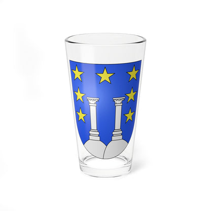 Semsales-coat of arms (Switzerland) (Coat of Arms) Pint Glass 16oz