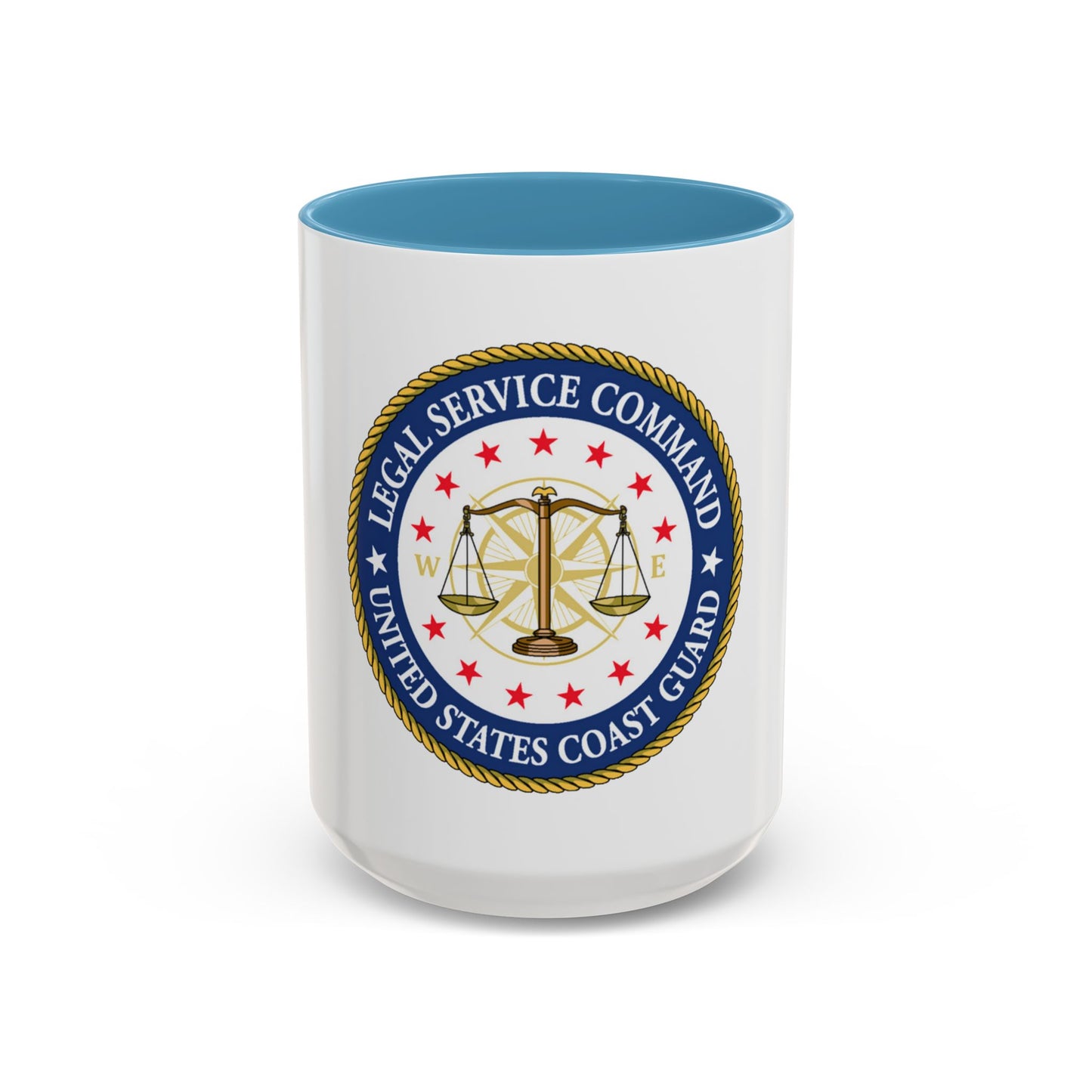 USCG Legal Service Command (U.S. Coast Guard) Accent Coffee Mug