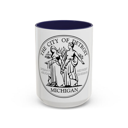 Seal of Detroit - Accent Coffee Mug