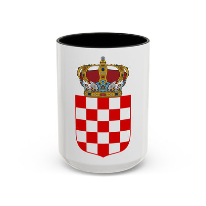 Coat of Arms of the Banate of Croatia - Accent Coffee Mug