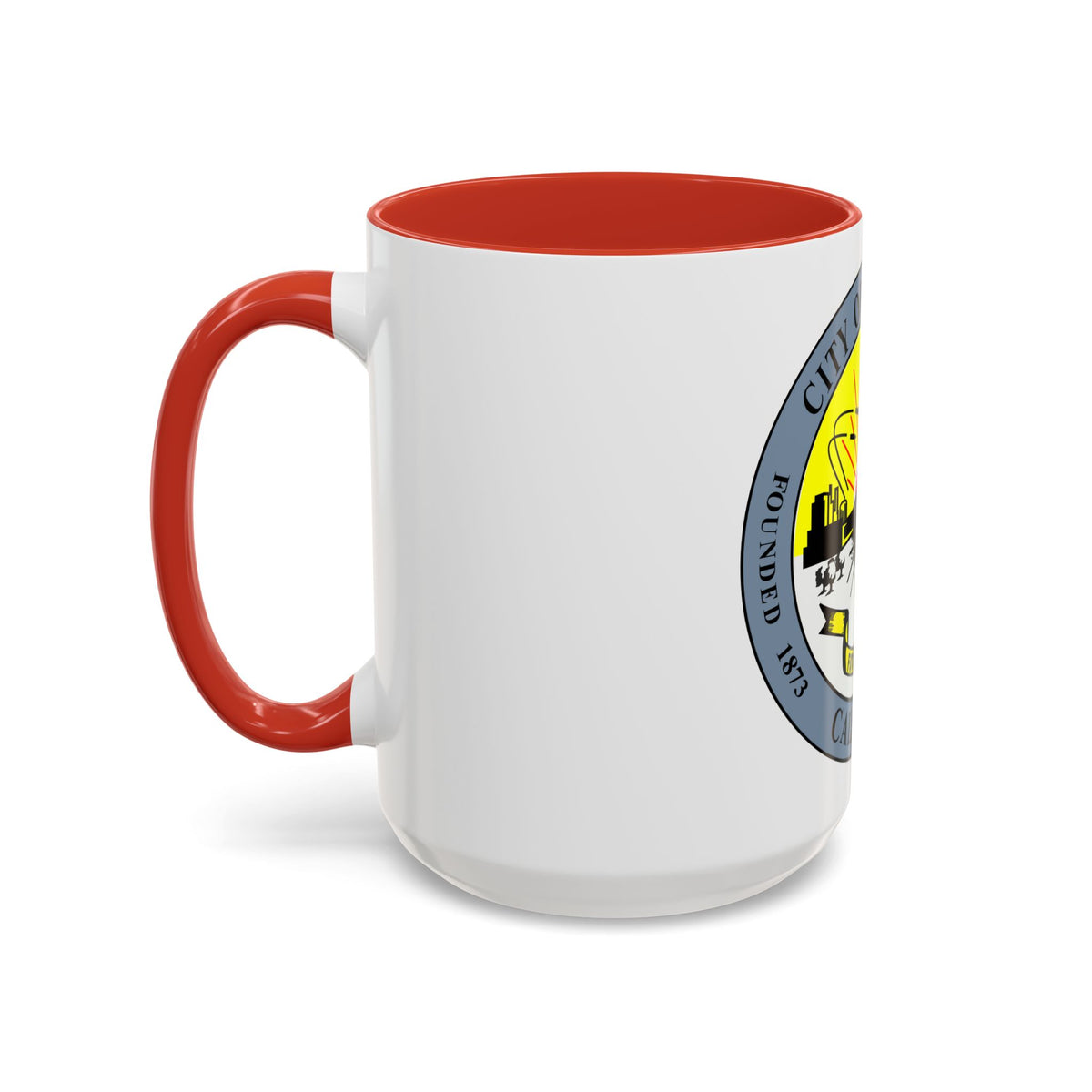 Seal of Downey California - Accent Coffee Mug