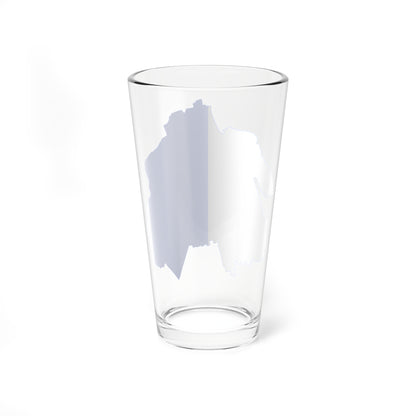 Flag map of Brescia (Italy) Pint Glass 16oz