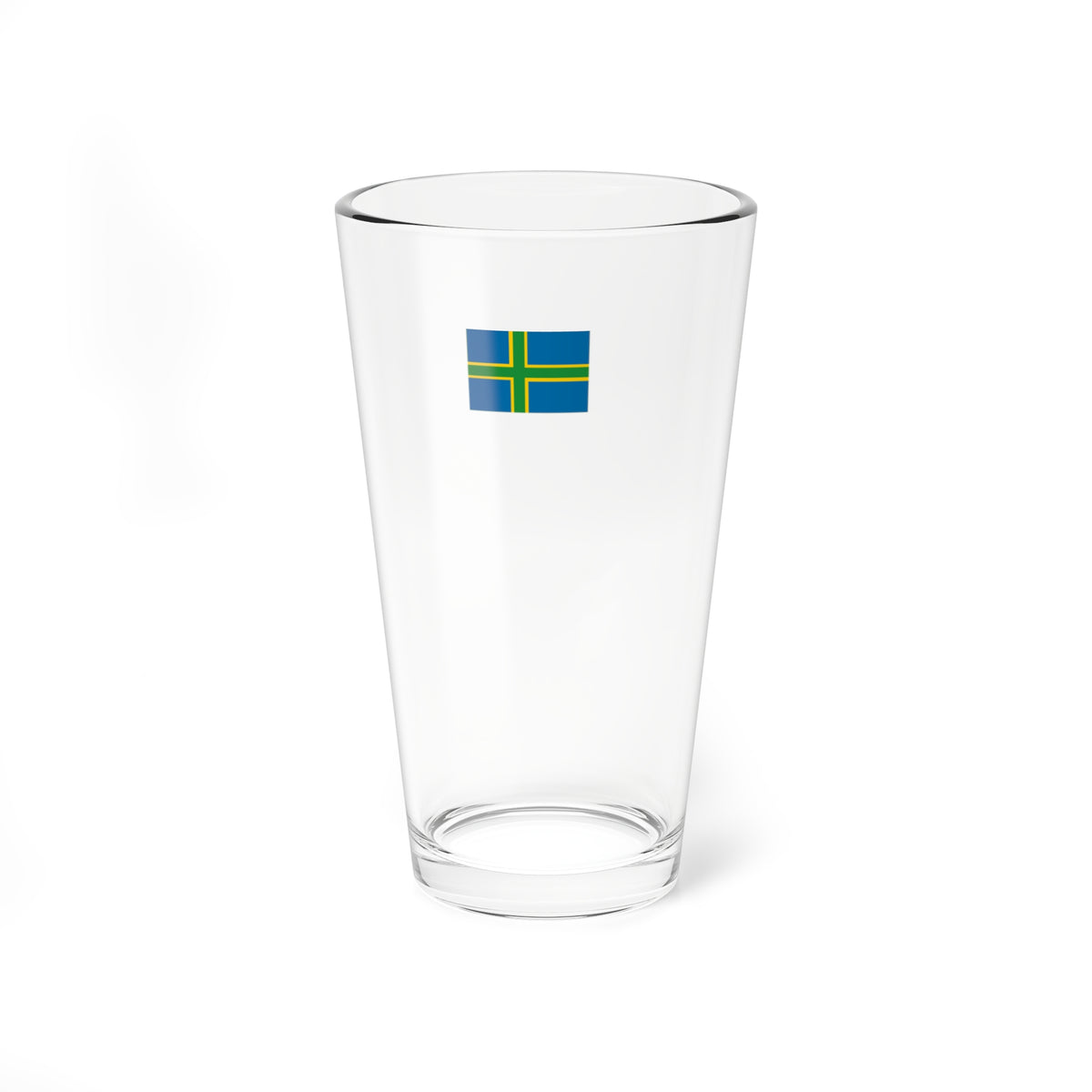 Bandera dOland (Sweden) Pint Glass 16oz