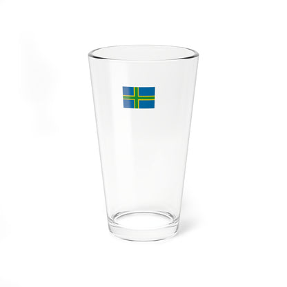 Bandera dOland (Sweden) Pint Glass 16oz