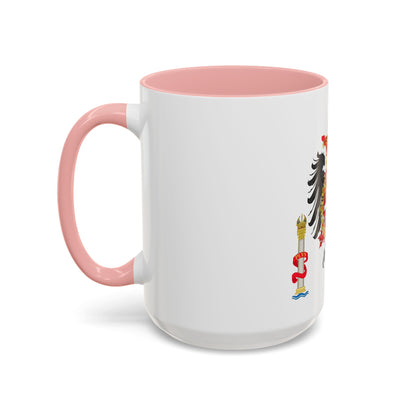 Greater Coat of Arms of Charles V Holy Roman Emperor, Charles I as King of Spain - Accent Coffee Mug