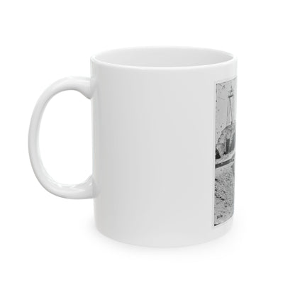 Charleston, S.C. Beacon On Parapet Of Fort Sumter (U.S. Civil War) White Coffee Mug